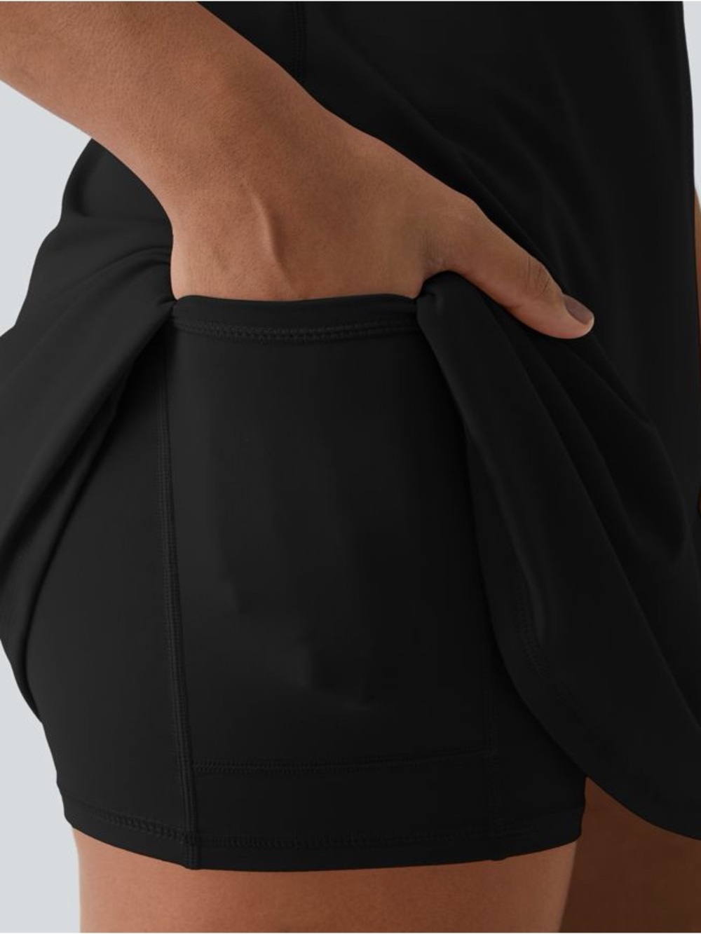 NWT SoftlyZero™ Plush Backless Active Dress-Easy Peezy Edition - Black Plus 1XL - Picture 7 of 16